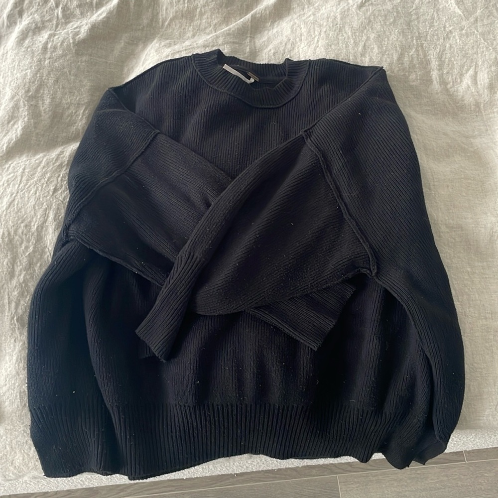 Black Free People Oversized Sweater